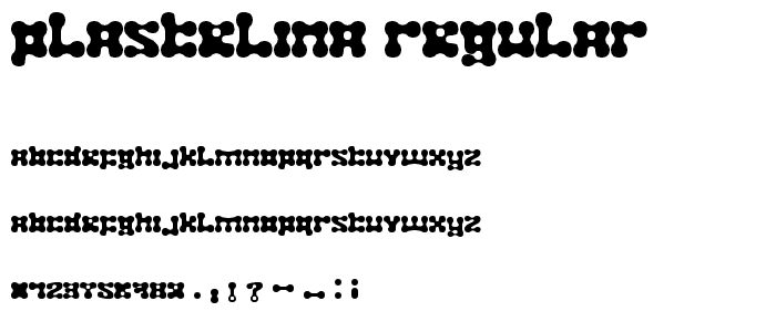 Plastelina Regular font